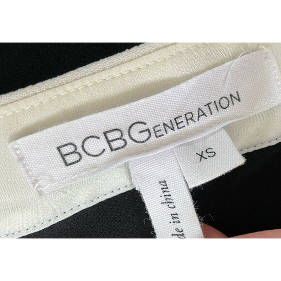 BCBGeneration Wednesday Addams Color Block  Casual A-Line Shift Dress Xs - Picture 7 of 8